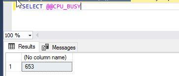 SELECT @@CPU_BUSY