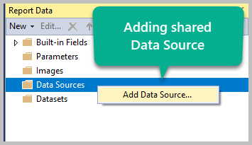 Using the Shared Data Source