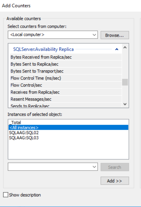 SQLServer Availability Replica Object