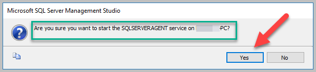 Start SQL Server Agent 2