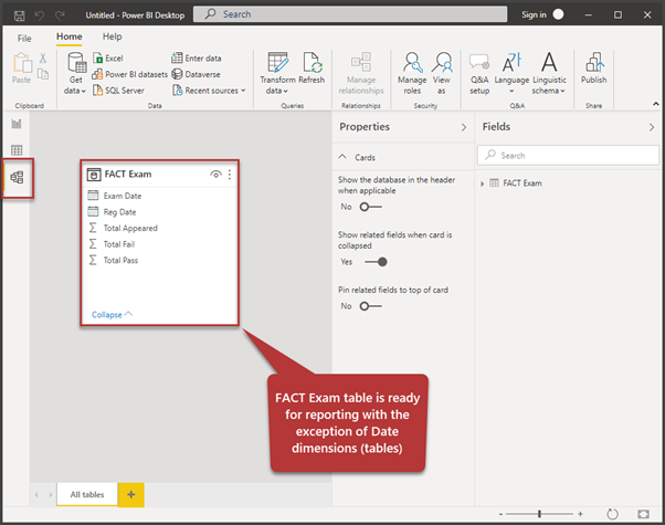 Model View in Power BI