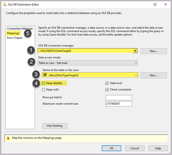 Configure the component to point to the second target database table in the same way we did for the first target database