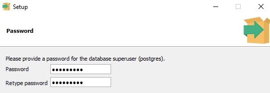 password for  Postgres instance