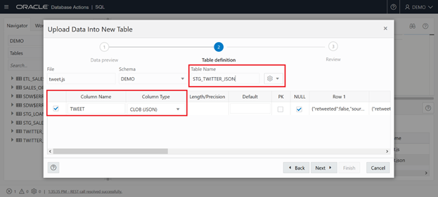 Import JSON Data