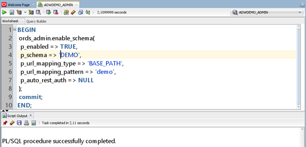 Enabling User Access to SQL Developer Web