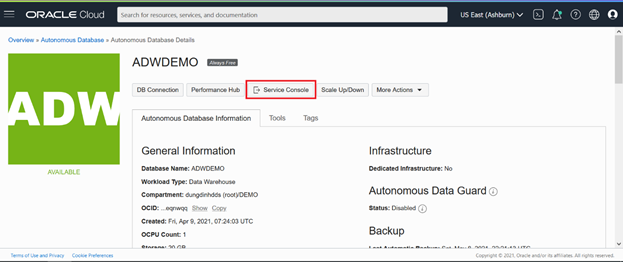 Enabling User Access to SQL Developer Web