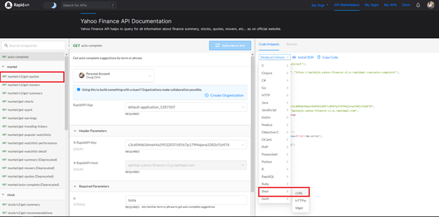 Verify Yahoo Finance API