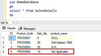 Modifying the DEFAULT constraint