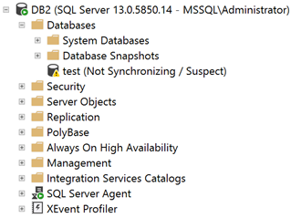 Secondary Replica of a database