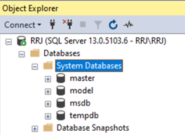 distribution database is dropped out from system databases