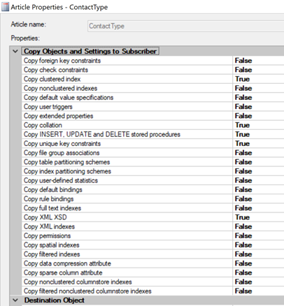 Set Properties of Highlighted Table Article