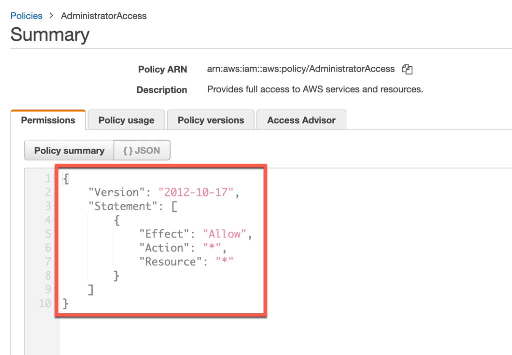 Policy in AWS IAM