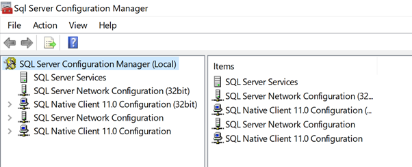 SQL Server Configuration Manager