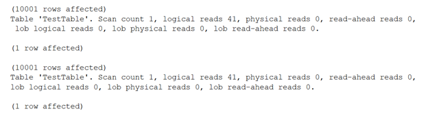 one scan count for retrieving desired output