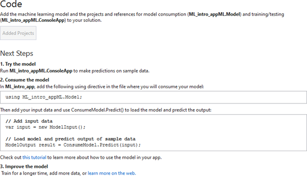 Deploy and Consume the ML Model