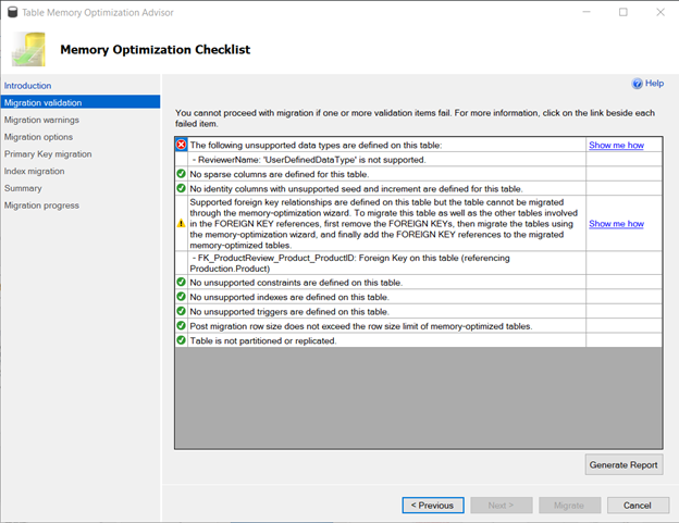 Memory Optimization Checklist 