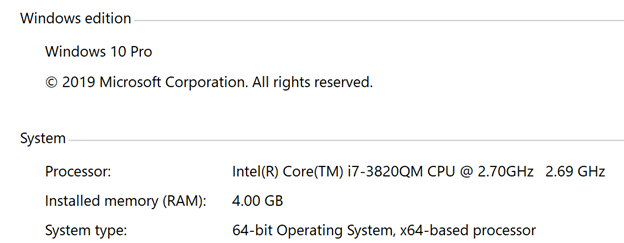 Aspects of Windows VM