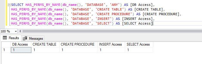 Check Database-Level Permissions