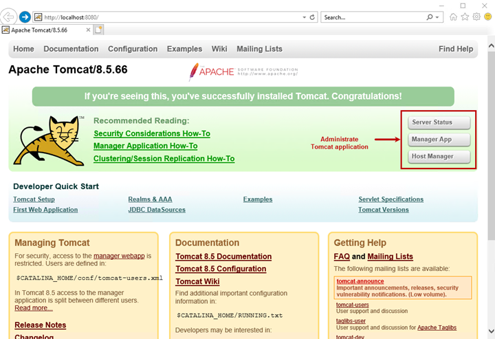 Apache Tomcat Servr