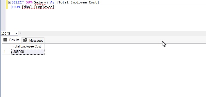 amount of $885000 spent on employees' salaries