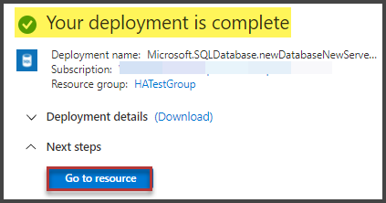 Your deployment is complete