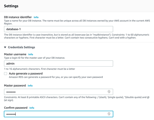 Configuring the SQL Server Settings