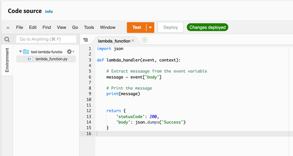 A basic function in Lambda