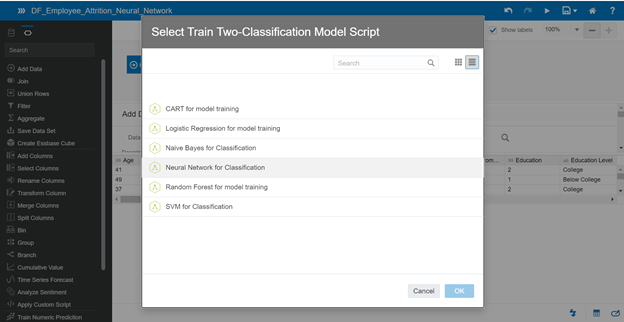 Neural Network for Model Training