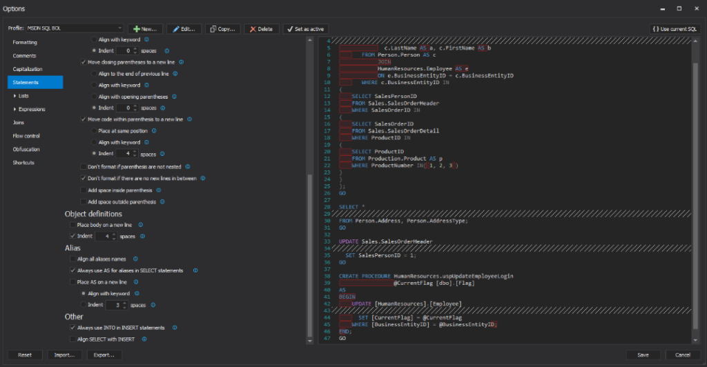 ApexSQL Refactor