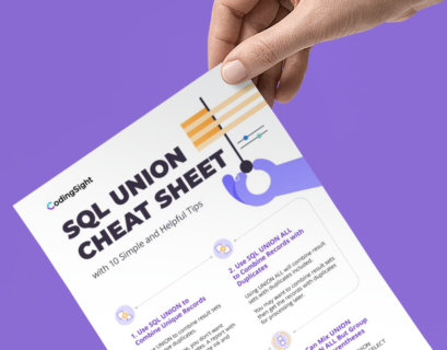 CodingSight - SQL Union Cheat Sheet Download Free PDF