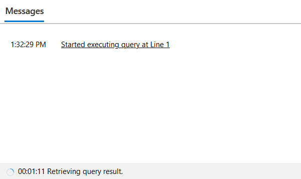 Start executing query in Azure Open Datasets